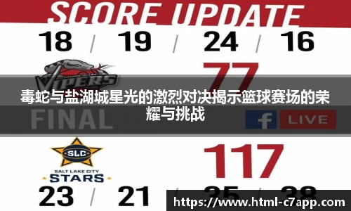 毒蛇与盐湖城星光的激烈对决揭示篮球赛场的荣耀与挑战