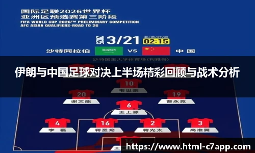 伊朗与中国足球对决上半场精彩回顾与战术分析